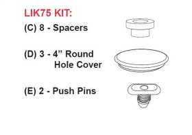 Rugged Liner Under Rail Bed Liner Kit LIK75